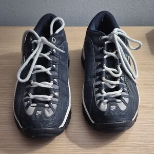 Fila Women Navy and White Lace-Up Sneakers